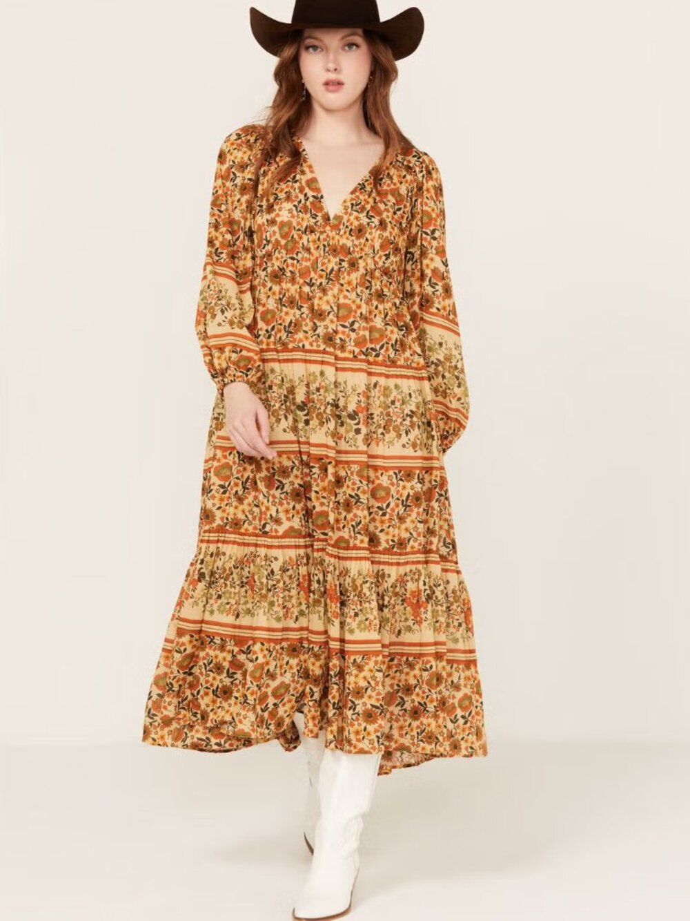Spell Impala Floral Midi Dress